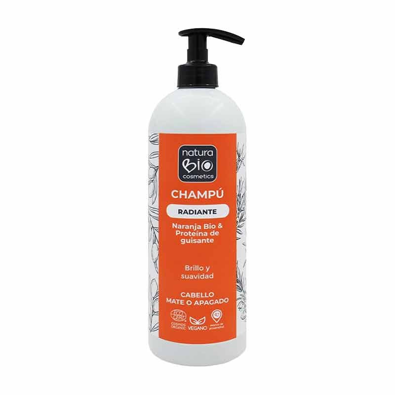 CHAMPÚ-RADIANTE-CON-NARANJA-Y-PROTEÍNA-DE-GUISANTE-NATURABIO-740-ml