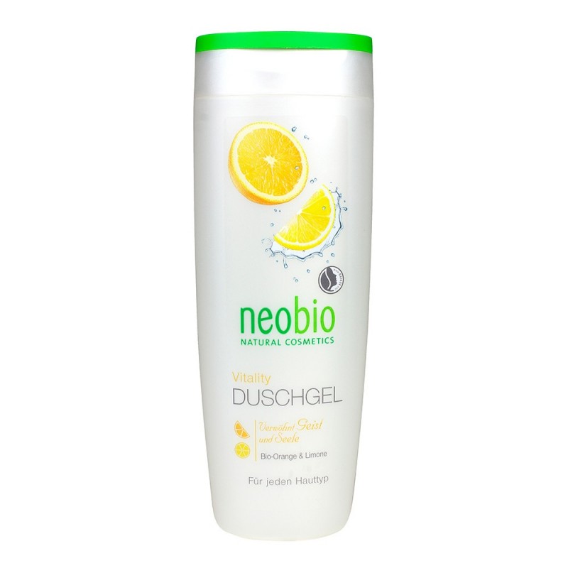 GEL DE DUCHA VITALITY DE NARANJA Y LIMÓN NEOBIO 250 ml